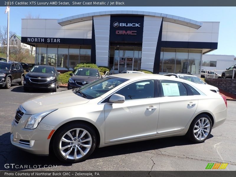 Silver Coast Metallic / Jet Black 2016 Cadillac XTS Luxury AWD Sedan