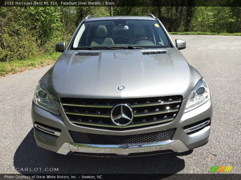 Paladium Silver Metallic / Black 2015 Mercedes-Benz ML 350
