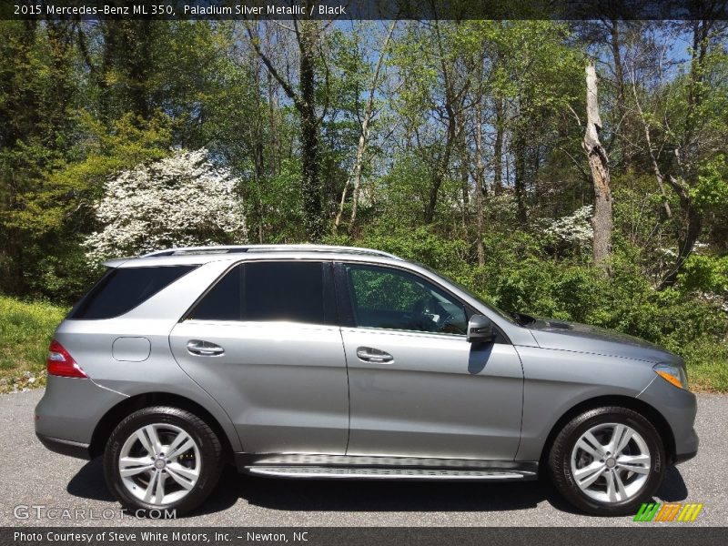 Paladium Silver Metallic / Black 2015 Mercedes-Benz ML 350