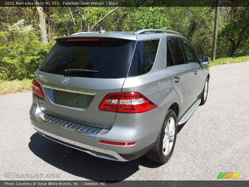 Paladium Silver Metallic / Black 2015 Mercedes-Benz ML 350