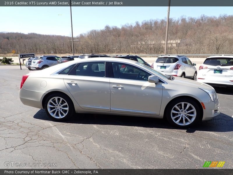 Silver Coast Metallic / Jet Black 2016 Cadillac XTS Luxury AWD Sedan