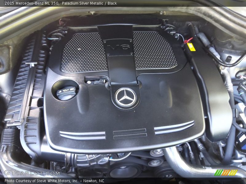 Paladium Silver Metallic / Black 2015 Mercedes-Benz ML 350