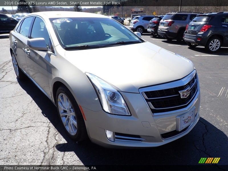 Silver Coast Metallic / Jet Black 2016 Cadillac XTS Luxury AWD Sedan