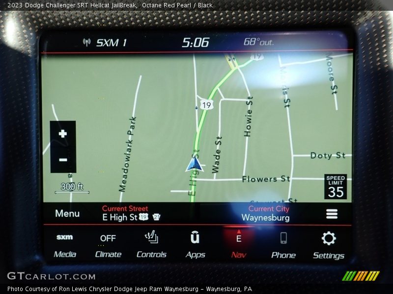 Navigation of 2023 Challenger SRT Hellcat JailBreak
