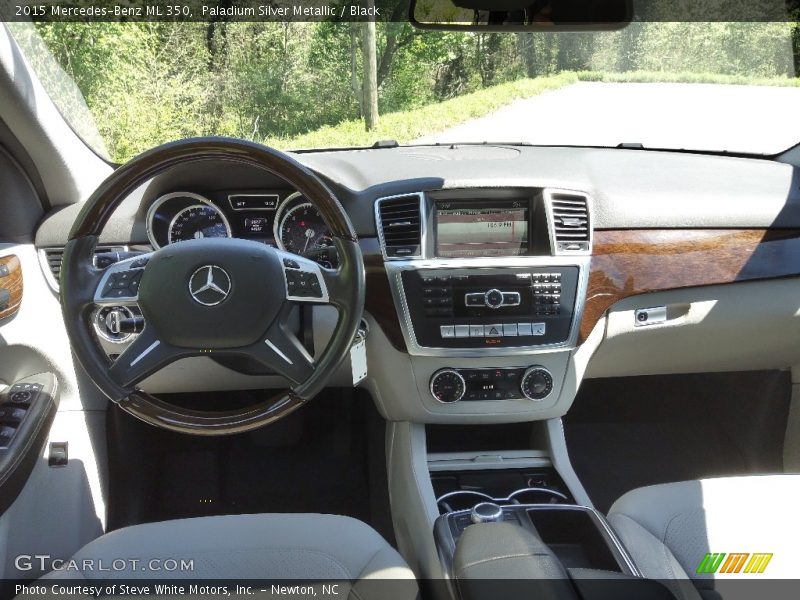 Paladium Silver Metallic / Black 2015 Mercedes-Benz ML 350