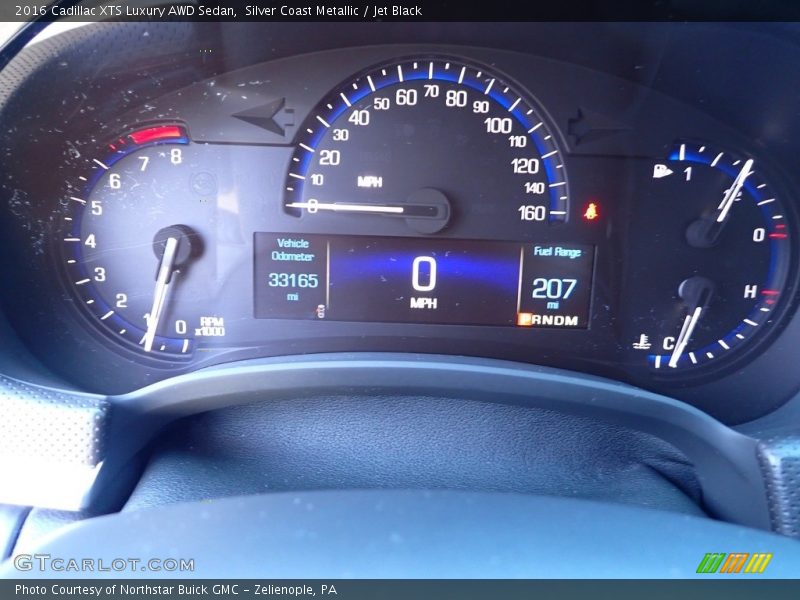 Silver Coast Metallic / Jet Black 2016 Cadillac XTS Luxury AWD Sedan