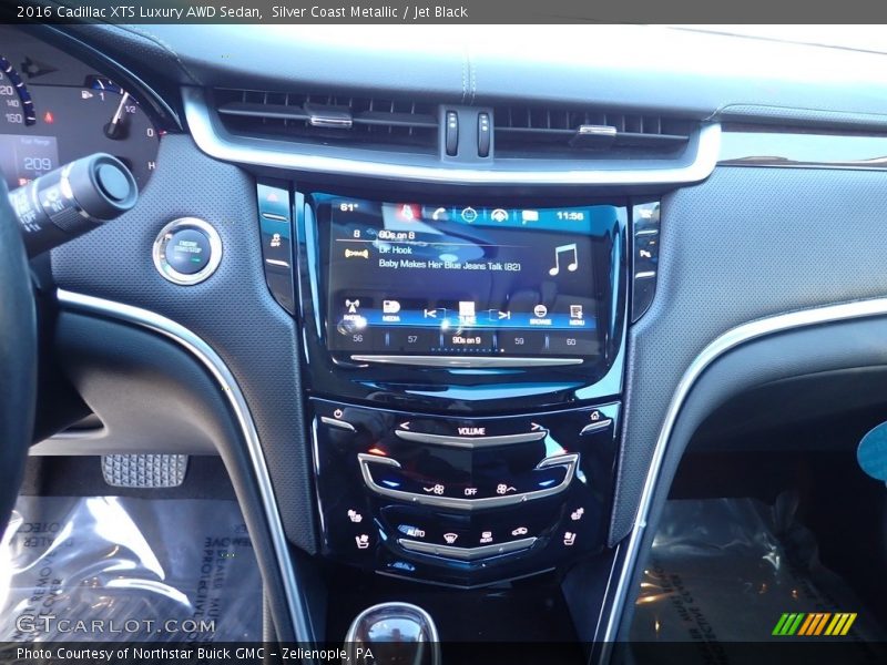 Silver Coast Metallic / Jet Black 2016 Cadillac XTS Luxury AWD Sedan