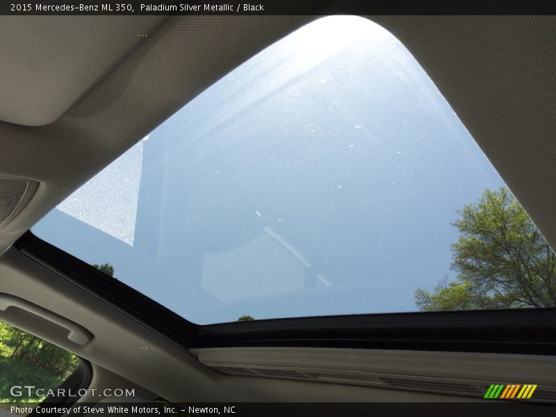 Paladium Silver Metallic / Black 2015 Mercedes-Benz ML 350