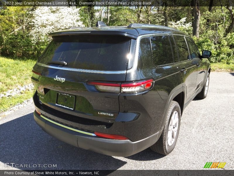 Diamond Black Crystal Pearl / Global Black 2022 Jeep Grand Cherokee L Limited 4x4
