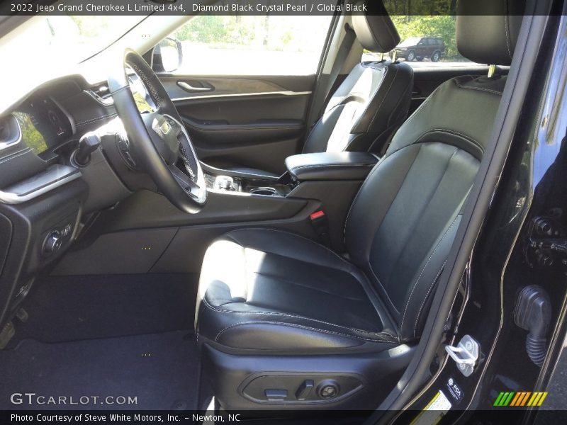 Diamond Black Crystal Pearl / Global Black 2022 Jeep Grand Cherokee L Limited 4x4