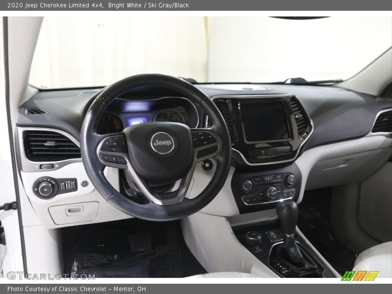 Bright White / Ski Gray/Black 2020 Jeep Cherokee Limited 4x4