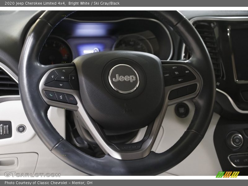 Bright White / Ski Gray/Black 2020 Jeep Cherokee Limited 4x4
