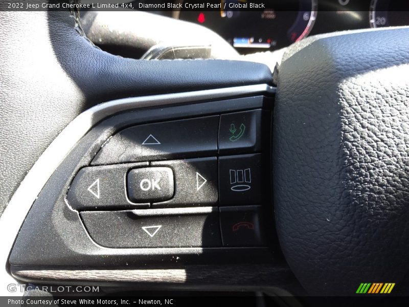 Diamond Black Crystal Pearl / Global Black 2022 Jeep Grand Cherokee L Limited 4x4