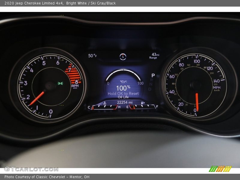Bright White / Ski Gray/Black 2020 Jeep Cherokee Limited 4x4