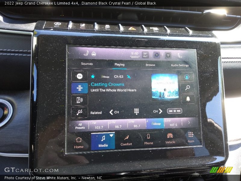 Diamond Black Crystal Pearl / Global Black 2022 Jeep Grand Cherokee L Limited 4x4