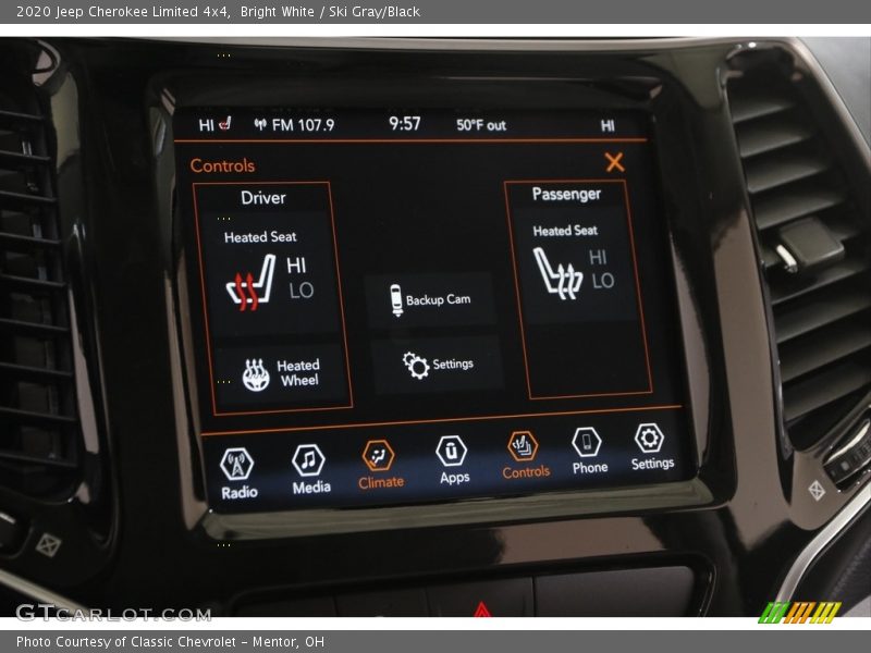 Bright White / Ski Gray/Black 2020 Jeep Cherokee Limited 4x4