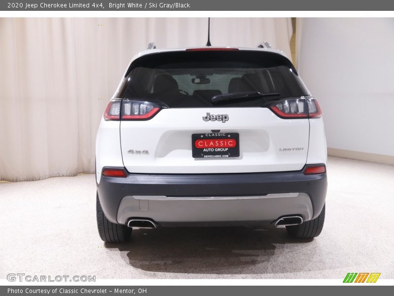 Bright White / Ski Gray/Black 2020 Jeep Cherokee Limited 4x4