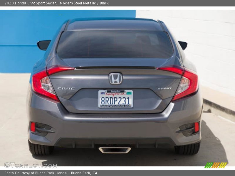 Modern Steel Metallic / Black 2020 Honda Civic Sport Sedan