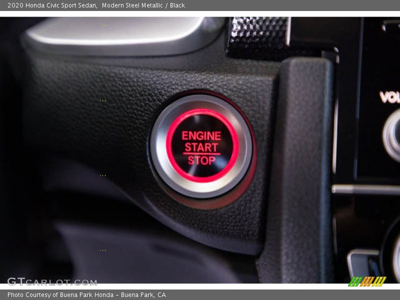 Modern Steel Metallic / Black 2020 Honda Civic Sport Sedan