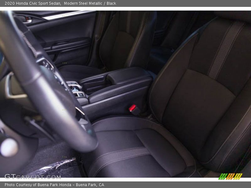 Modern Steel Metallic / Black 2020 Honda Civic Sport Sedan