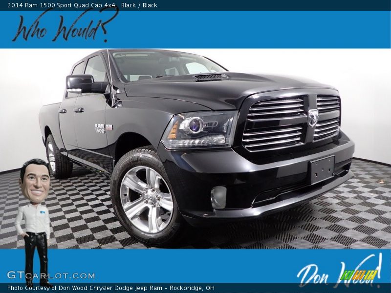 Black / Black 2014 Ram 1500 Sport Quad Cab 4x4