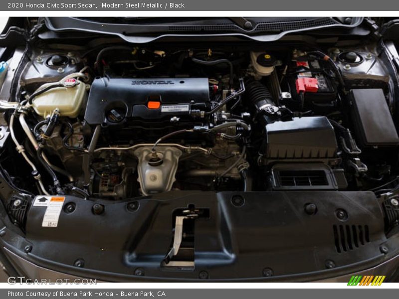Modern Steel Metallic / Black 2020 Honda Civic Sport Sedan