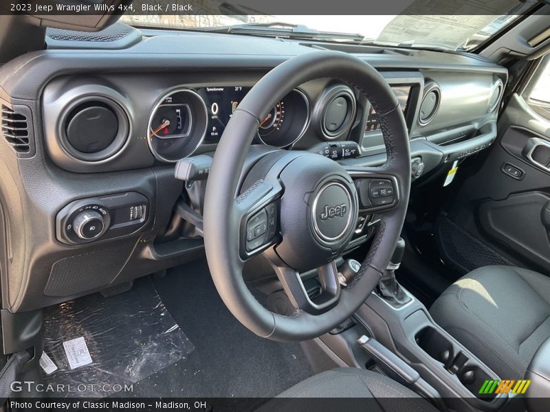 Black / Black 2023 Jeep Wrangler Willys 4x4