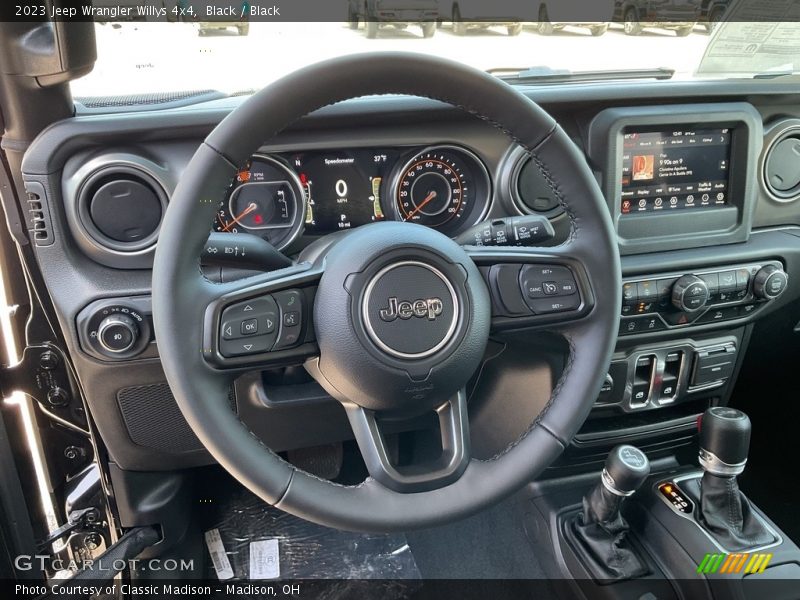 Black / Black 2023 Jeep Wrangler Willys 4x4