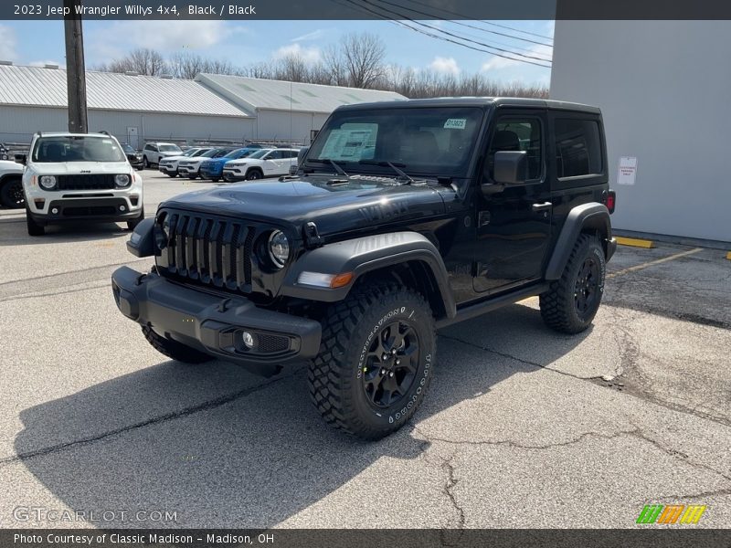Black / Black 2023 Jeep Wrangler Willys 4x4