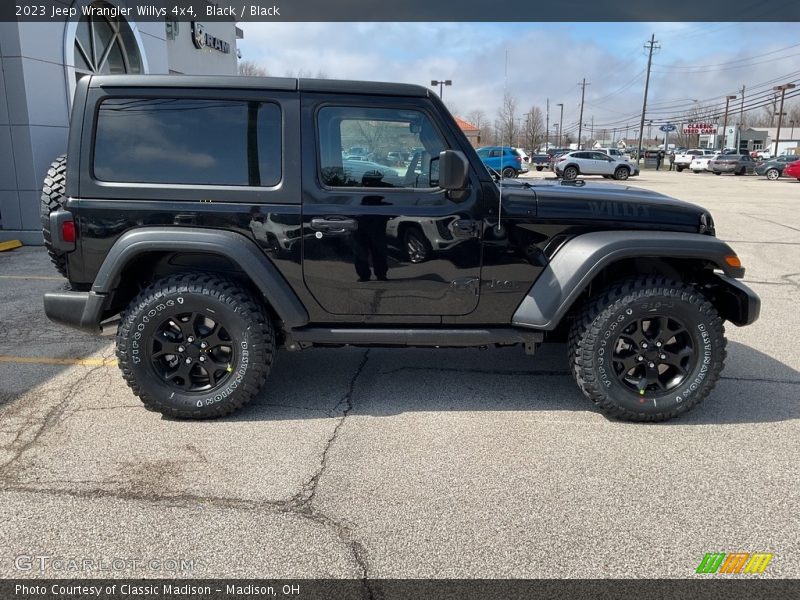 Black / Black 2023 Jeep Wrangler Willys 4x4