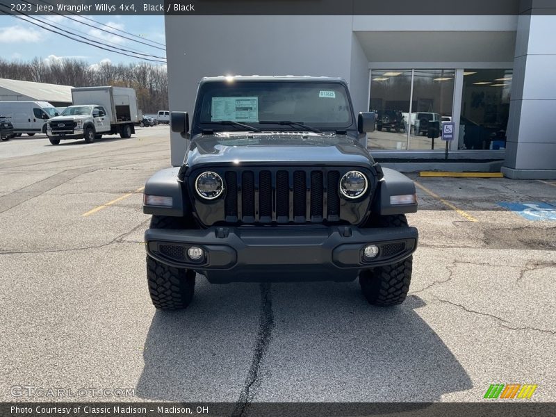 Black / Black 2023 Jeep Wrangler Willys 4x4