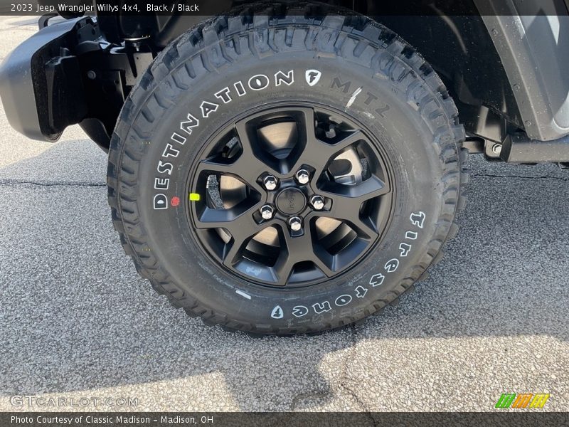 Black / Black 2023 Jeep Wrangler Willys 4x4