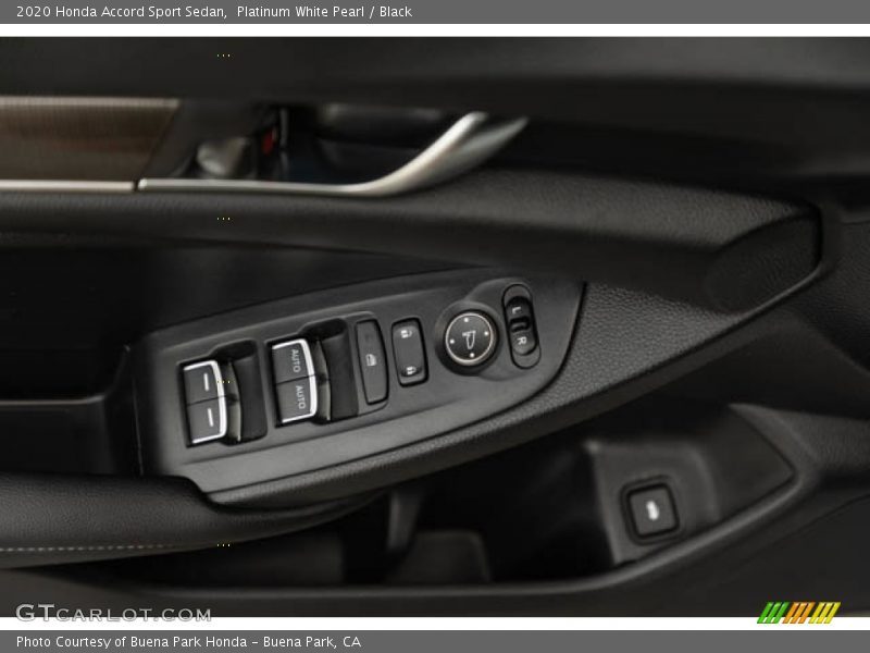 Platinum White Pearl / Black 2020 Honda Accord Sport Sedan