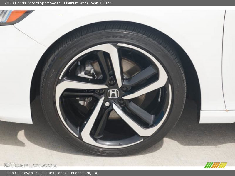 Platinum White Pearl / Black 2020 Honda Accord Sport Sedan