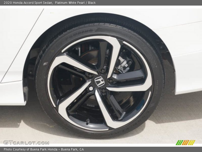 Platinum White Pearl / Black 2020 Honda Accord Sport Sedan