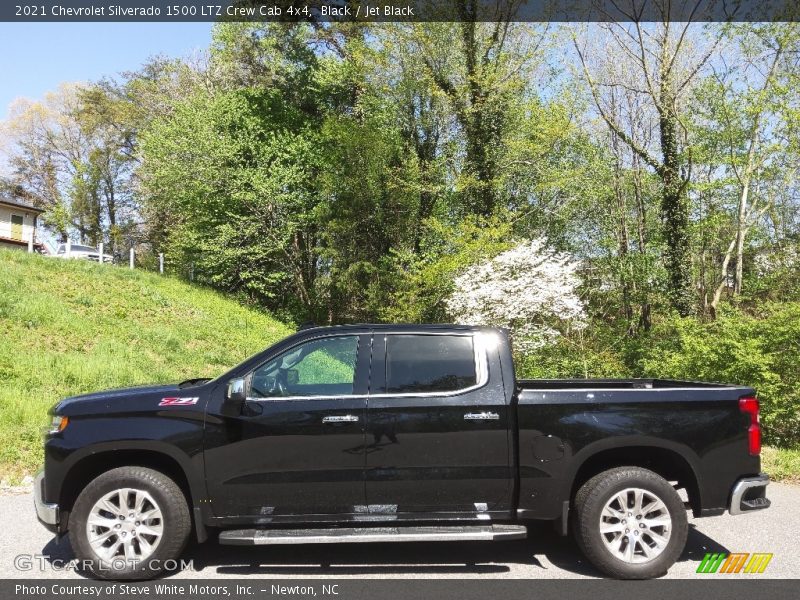 Black / Jet Black 2021 Chevrolet Silverado 1500 LTZ Crew Cab 4x4