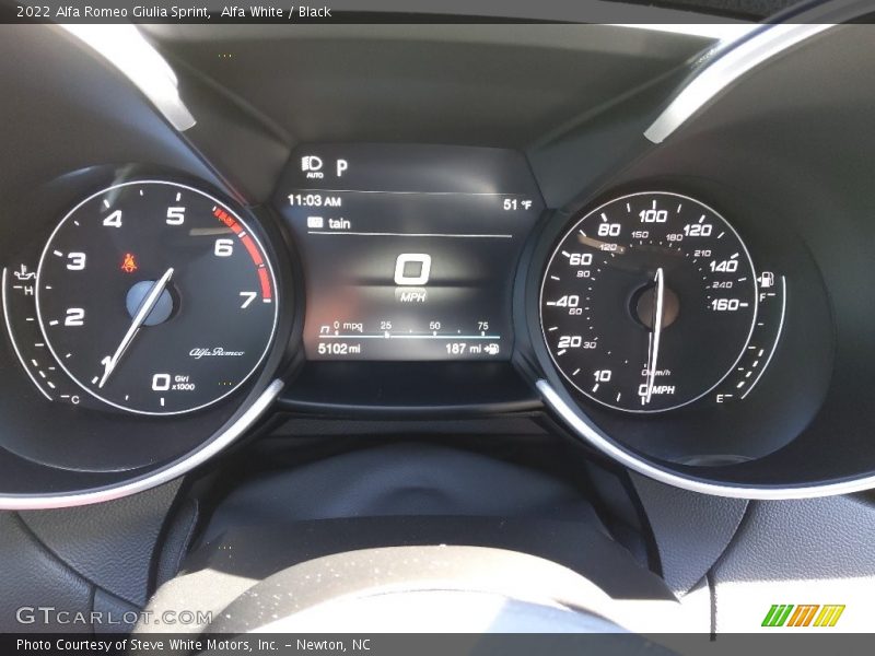 Alfa White / Black 2022 Alfa Romeo Giulia Sprint