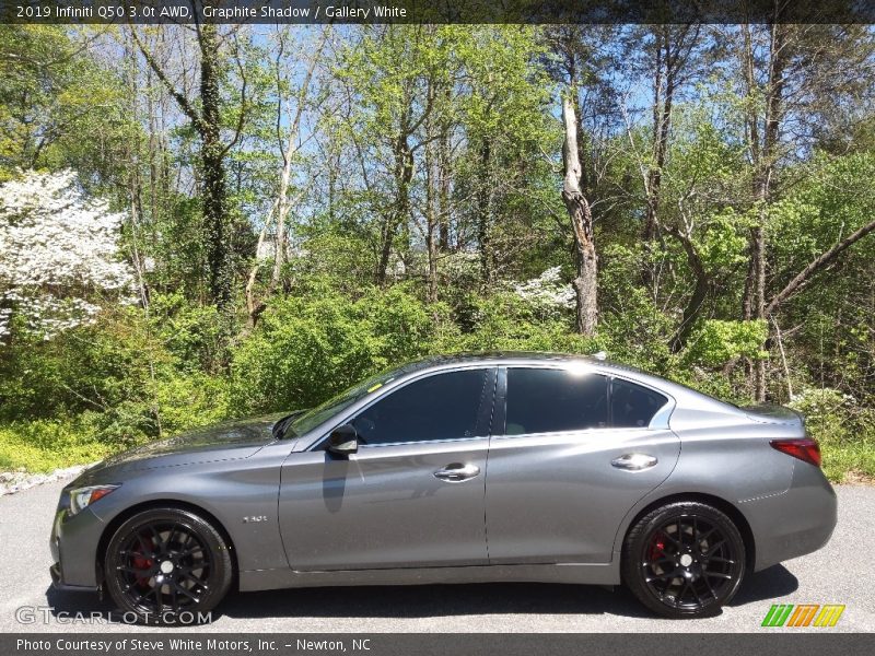 Graphite Shadow / Gallery White 2019 Infiniti Q50 3.0t AWD