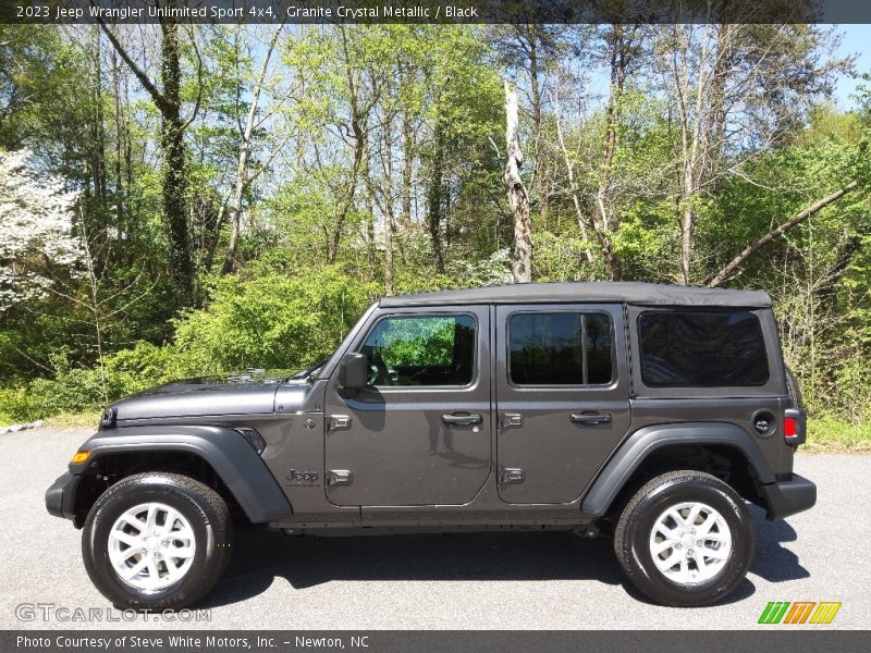 Granite Crystal Metallic / Black 2023 Jeep Wrangler Unlimited Sport 4x4