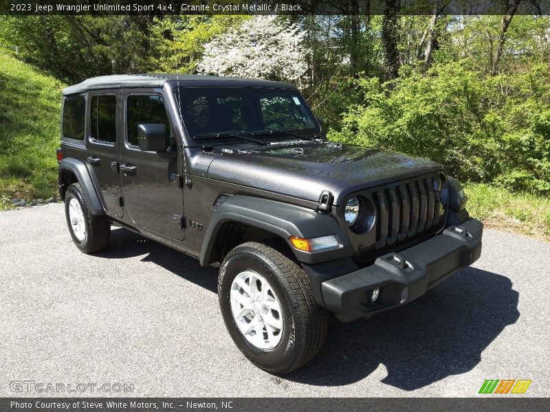 Granite Crystal Metallic / Black 2023 Jeep Wrangler Unlimited Sport 4x4