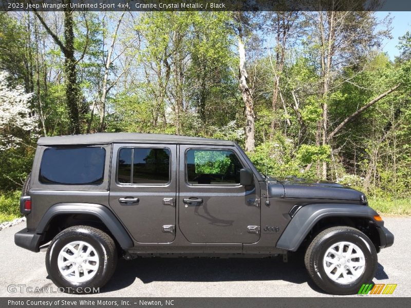 Granite Crystal Metallic / Black 2023 Jeep Wrangler Unlimited Sport 4x4