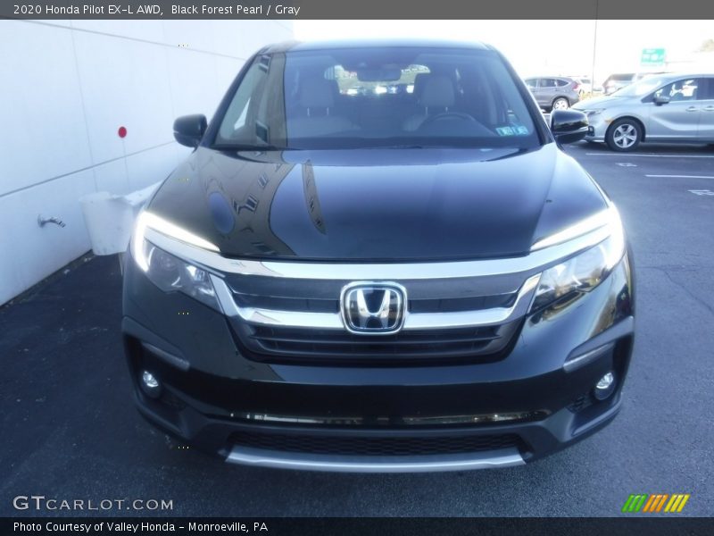 Black Forest Pearl / Gray 2020 Honda Pilot EX-L AWD