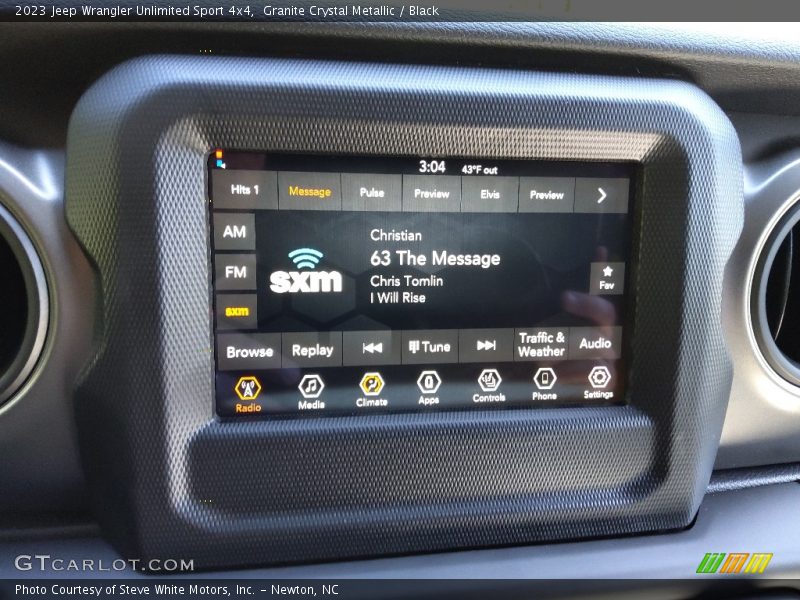 Granite Crystal Metallic / Black 2023 Jeep Wrangler Unlimited Sport 4x4
