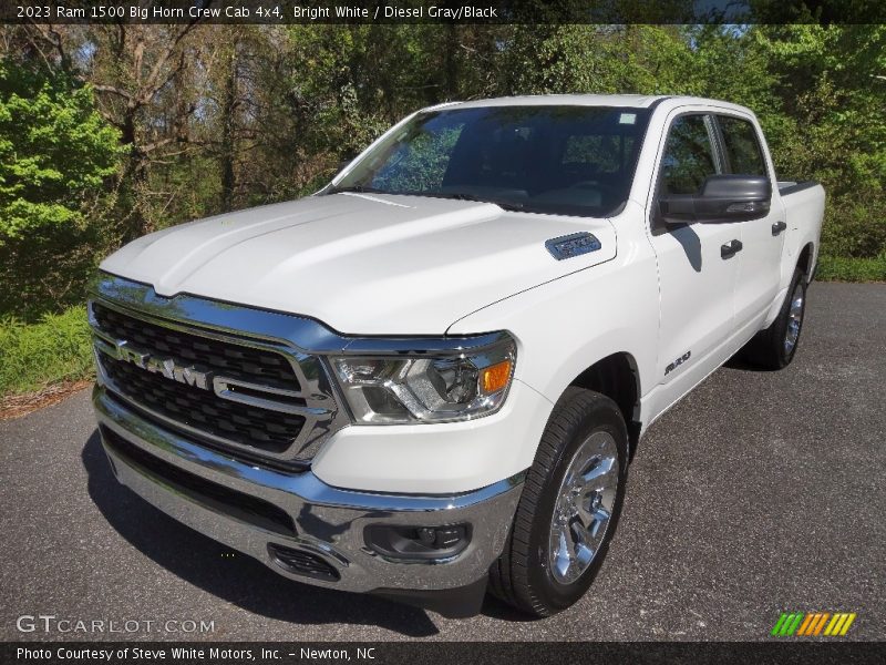 Bright White / Diesel Gray/Black 2023 Ram 1500 Big Horn Crew Cab 4x4