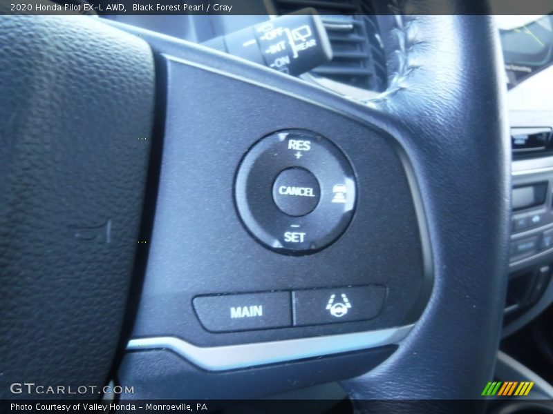 Black Forest Pearl / Gray 2020 Honda Pilot EX-L AWD
