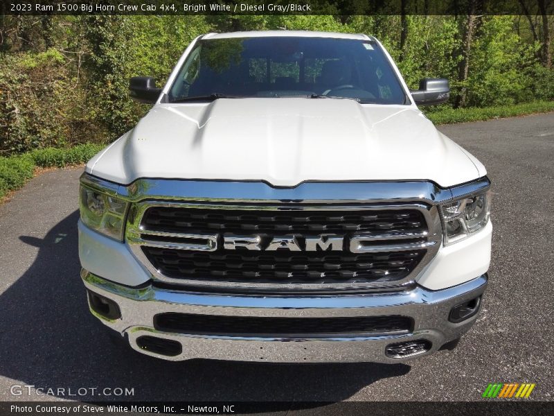 Bright White / Diesel Gray/Black 2023 Ram 1500 Big Horn Crew Cab 4x4
