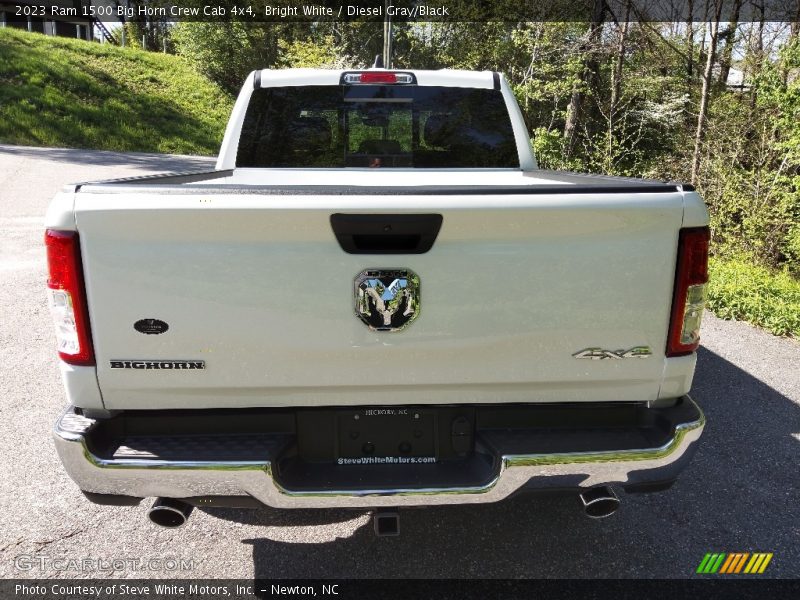Bright White / Diesel Gray/Black 2023 Ram 1500 Big Horn Crew Cab 4x4