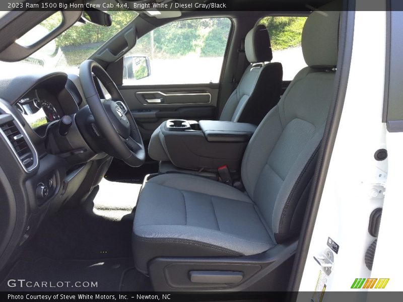 Bright White / Diesel Gray/Black 2023 Ram 1500 Big Horn Crew Cab 4x4