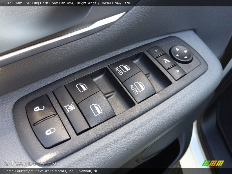 Bright White / Diesel Gray/Black 2023 Ram 1500 Big Horn Crew Cab 4x4