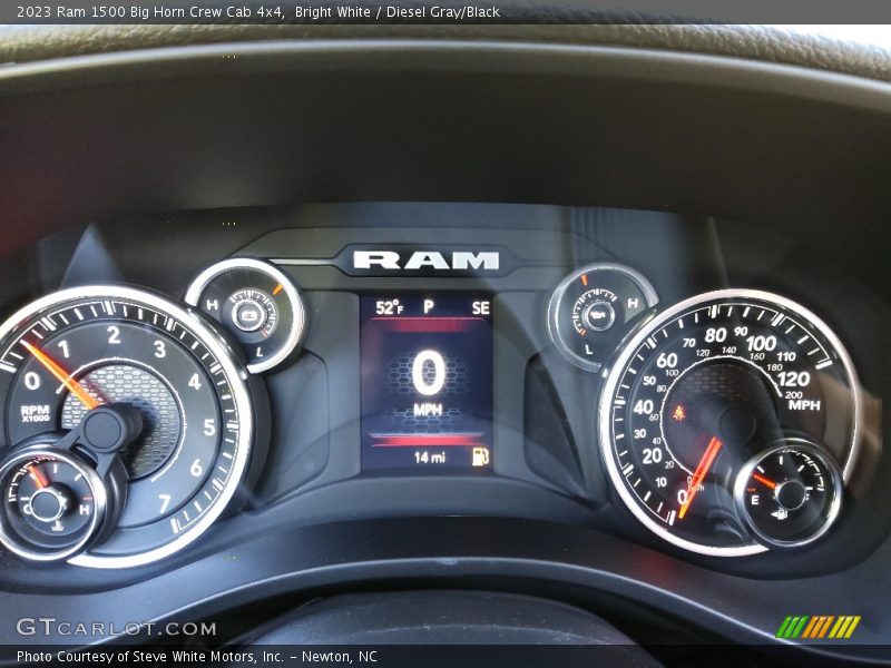 Bright White / Diesel Gray/Black 2023 Ram 1500 Big Horn Crew Cab 4x4